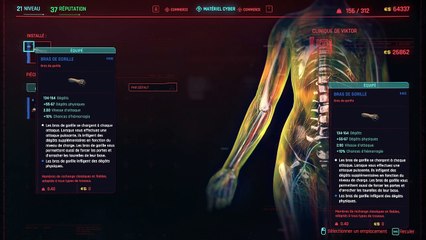 Cyberpunk 2077 - arms cyber perk disapears