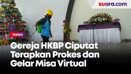 Cegah Penyebaran Covid-19, Gereja HKBP Ciputat Terapkan Prokes dan Gelar Misa Virtual