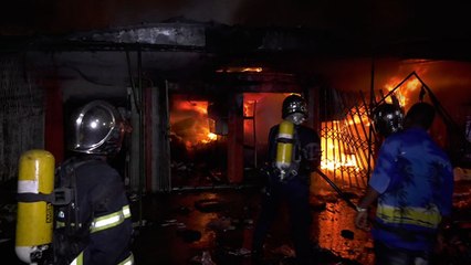 Adjamé : Plusieurs magasins partis en fumée