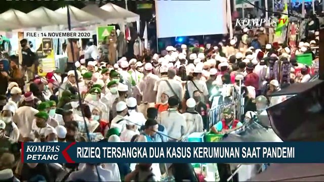 Selain Petamburan, Rizieq Shihab Juga Ditetapkan Sebagai Tersangka Kasus Kerumunan Megamendung