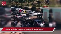 Sokakta düğün eğlencesi, yasağı böyle deldiler