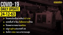 สรุปสถานการณ์ “โควิด-19” ประจำวันที่ 24 ธ.ค. 63