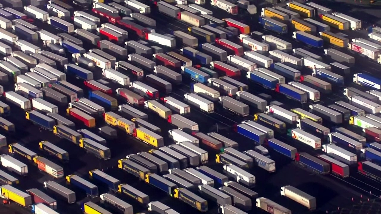 Lorries still stranded as backlog extends over Christmas