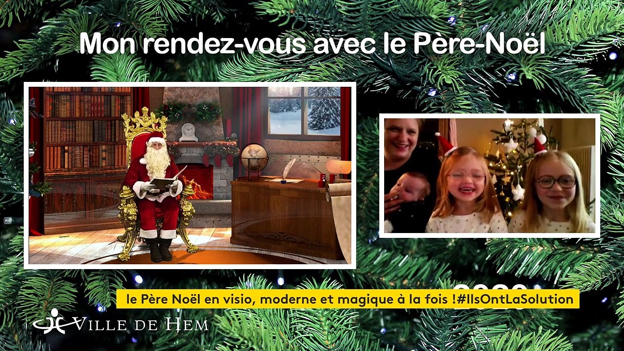 Dans le Nord, des rencontres le Père Noël et les enfants par visioconférence