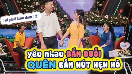 Cặp đôi trong trắng HAM ĐÁM CƯỚI,  NẮM TAY KHÔNG CHỊU BUÔNG làm Quyền Linh phải NGỒI VÀO GHẾ BẤM NÚT