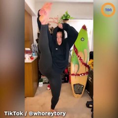 Elle tente de reproduire une "danse" TikTok et ça tourne mal !