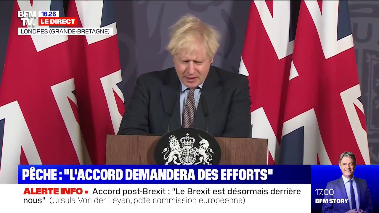 Boris Johnson (Premier ministre britannique): "Nous avons retrouvé le contrôle de nos eaux, de nos législations"