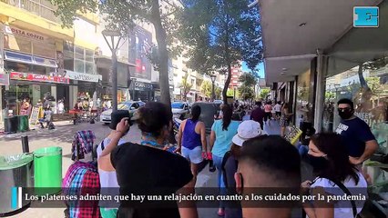 Los platenses admiten que hay una relajación en cuanto a los cuidados por la pandemia