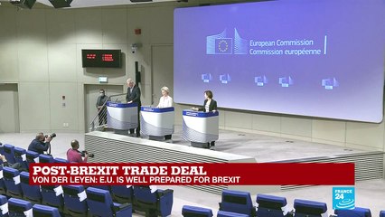 REPLAY: EU's Barnier says Brexit deal a relief, "clock no longer ticking"