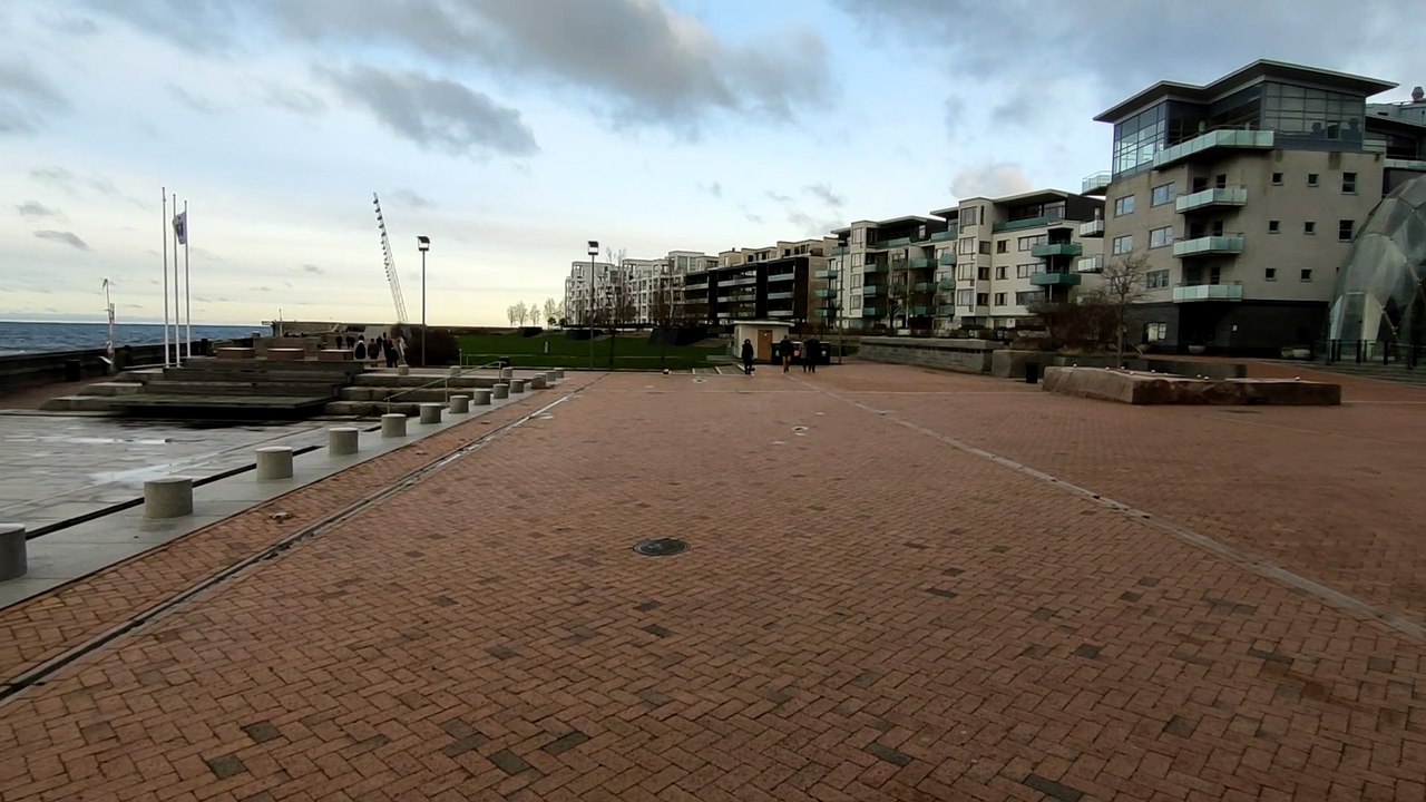 malmo beach christmas day