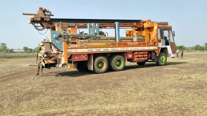 Stone dust balloon __ village special  robotic borewell machine