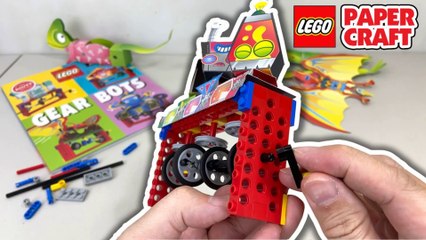 LEGO + Paper Craft Machines with Klutz Gear Bots