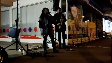 Le duo musical qui a animé Noël à Aix-les-Bains cette année