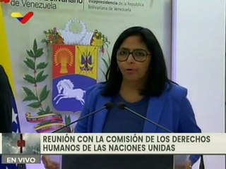 Vicepdta. Rodríguez: Protestamos y denunciamos trato del Gobierno de Colombia a migrantes venezolanos
