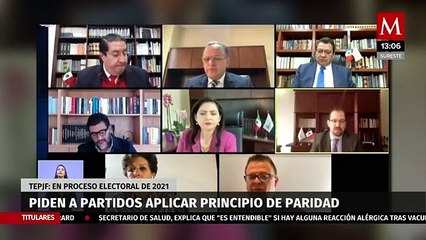 Tribunal Electoral pide a partidos aplicar principio de paridad en proceso de 2021