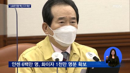 정 총리 "얀센·화이자 백신 1,600만 명분 확보"…야 "백신 후진국"