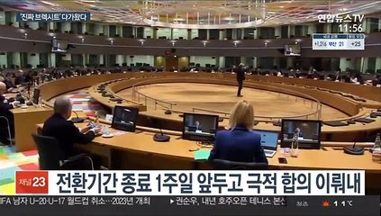 영국-EU, 미래관계 협상 타결…47년 동거 '종지부'