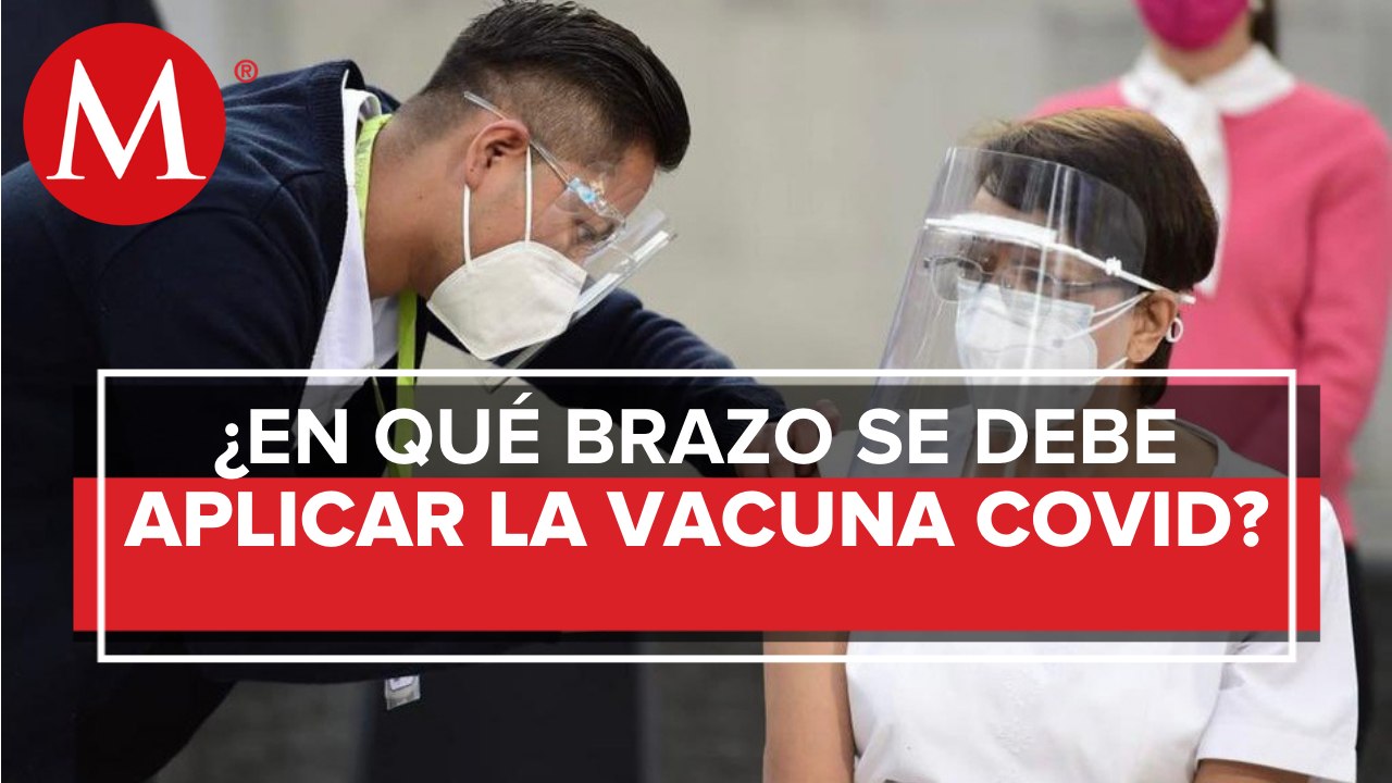 ¿Por qué se aplicó vacuna anticovid en el brazo derecho a la primera persona?