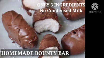 BOUNTY BAR RECIPE! HOMEMADE BOUNTY BAR! NO CONDENSED MILK AND NO MILK POWDER BOUNTY BAR RECIPE  HOW TO MAKE BOUNTY BAR AT HOME  ! COCONUT BAR RECIPE! CHOCLATE BAR RECIPE!