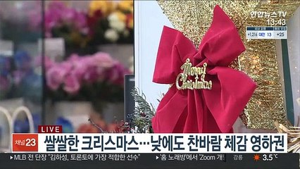 [날씨] 찬바람 부는 성탄절…내일 추위 대신 미세먼지