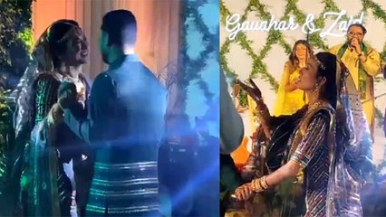 Gauahar Khan Zaid Darbar Romantic Dance In Mehndi Ceremony Watch Video। Boldsky