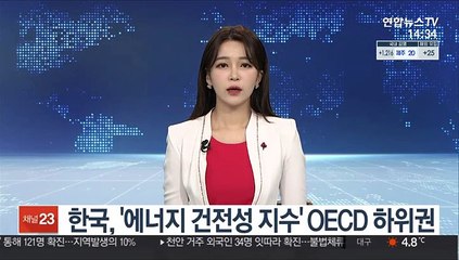 한국, '에너지 건전성 지수' OECD 하위권
