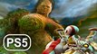 GOD OF WAR PS5 Gaia Mother Earth Titan Boss Fight Gameplay 4K ULTRA HD - God Of War 3 Remastered