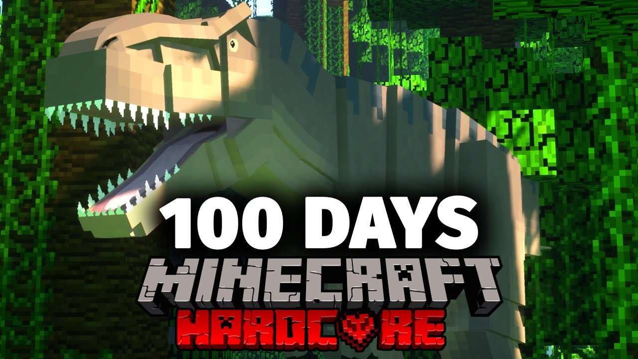 I Survived 100 Days Hardcore Minecraft In Jurassic Park And This Is What Happened Video Dailymotion