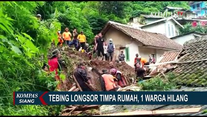 Tebing Longsor Timpa Rumah, Satu Warga Hilang