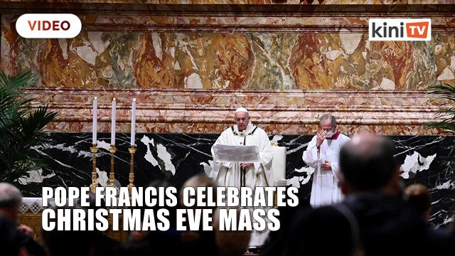 Pope urges help for poor at low-key Christmas Eve Mass curbed by Covid-19