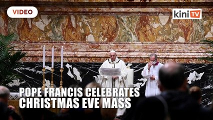 Pope urges help for poor at low-key Christmas Eve Mass curbed by Covid-19