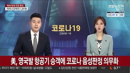 미CDC, 영국발 항공기 승객 입국시 코로나 음성판정 의무화