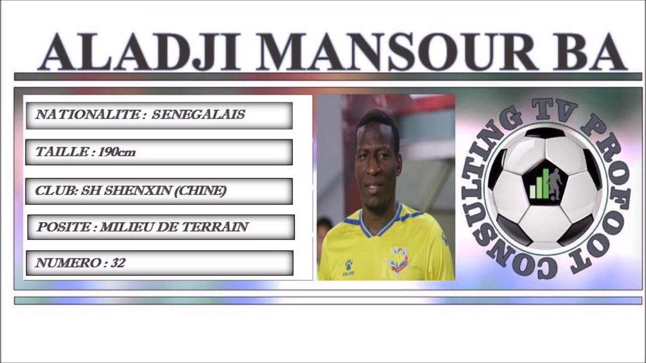 ALADJI MANSOUR BA ●II Best Skills & Passes II● SH SHENXIN (CHINE)