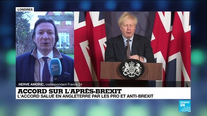 Brexit : l'accord salué en Angleterre par les pro et anti-Brexit