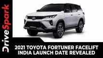 2021 Toyota Fortuner Facelift India Launch Date Revealed | Specs, Features & Other Details