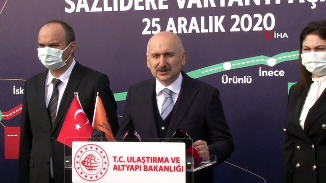 Edirne-Kırklareli Yolu Sazlıdere Varyantı açılışını Bakan Karaismailoğlu yaptı