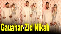 Gauahar Khan marries Zaid Darbar