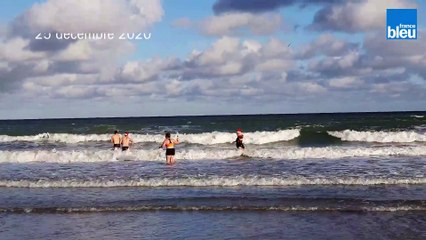 Cherbourg : Noël givré avec le traditionnel bain du 25 décembre