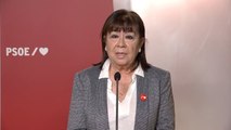 Narbona asegura que el PSOE comparte 