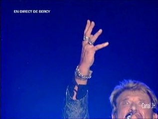 Johnny Hallyday  "La quête" Bercy 30 septembre 2006
