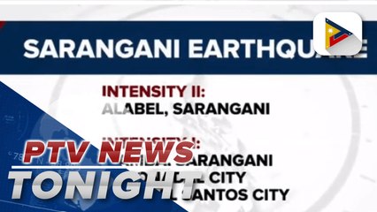 Magnitude 5.3 quake rocks Sarangani, Davao Occidental