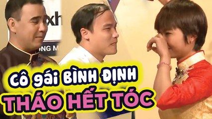Cô gái Bình Định THÁO HẾT TÓC làm Quyền Linh HỐT HOẢNG & cái kết BÀN ĐÁM CƯỚI với CHÀNG GẦN NHÀIBMHH
