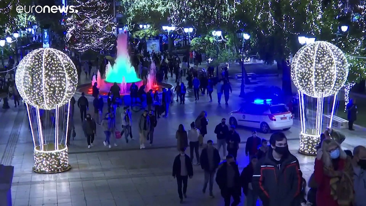 Auch an Weihnachten: Polizei-Patrouillen in Athen