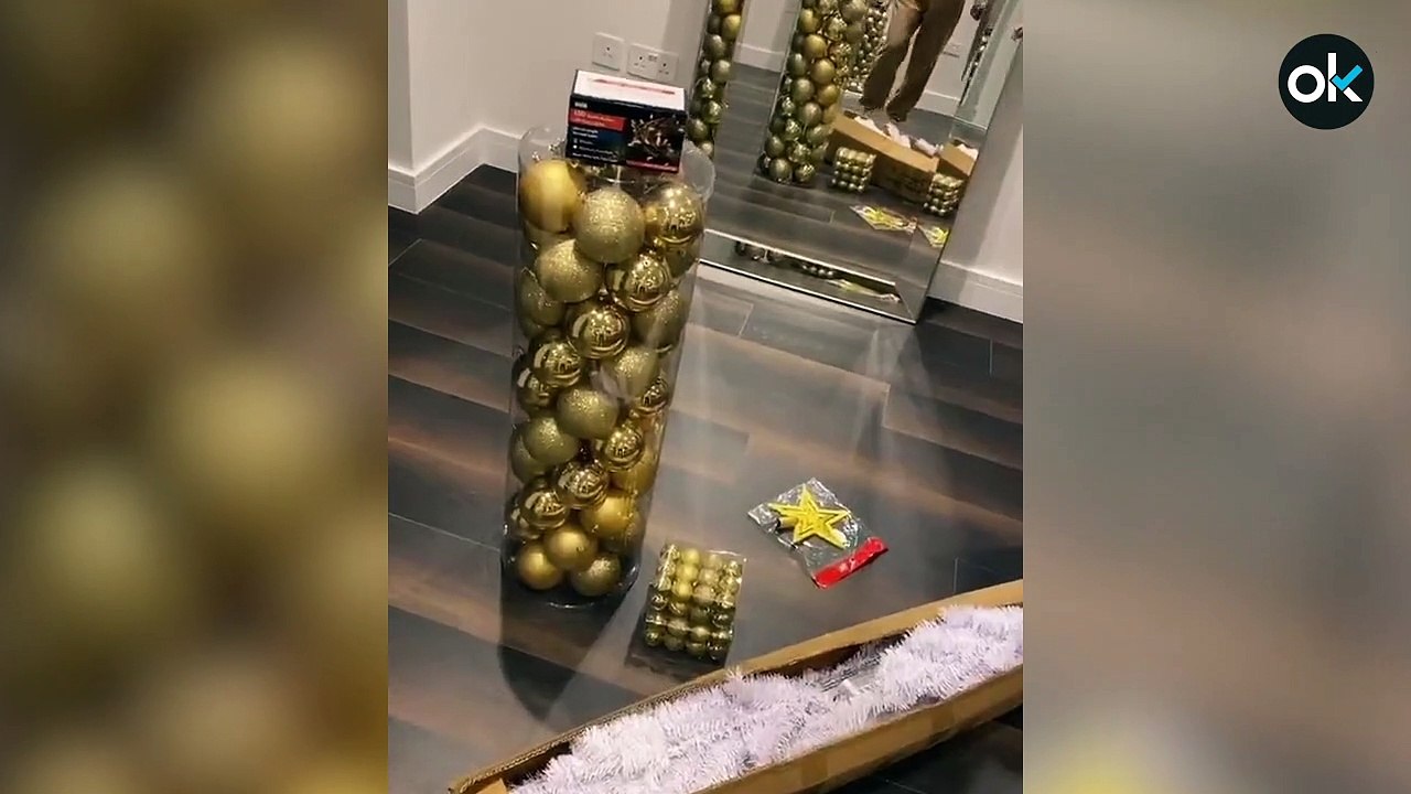 La novia influencer de Reguilón triunfa en Tiktok con su árbol de Navidad gigante