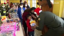 Animación, juegos dinámicos y chocolatada recibieron hijos de policías en esta Navidad