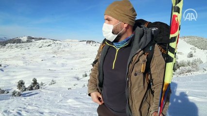 Dipsiz Göl soğuk hava nedeniyle buz tuttu