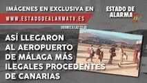 Así llegaron al aeropuerto de Málaga más ilegales procedentes de Canarias