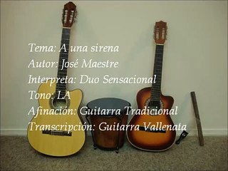 A una sirena - Acompañamiento - Carlos Malo