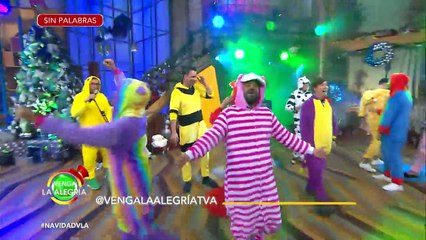 ¡El Sin Palabras navideño llegó con todo y pijamas! No te pierdas esta batalla. | Venga La Alegría