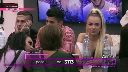 Homović maksimalno   udara po Rialdi  nije mogao Kenana  pa  po njoj Homi sipa